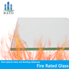 8-15mm 120min سلامة خفف من الزجاج المقاوم للحريق مقاومة للحرارة للمباني