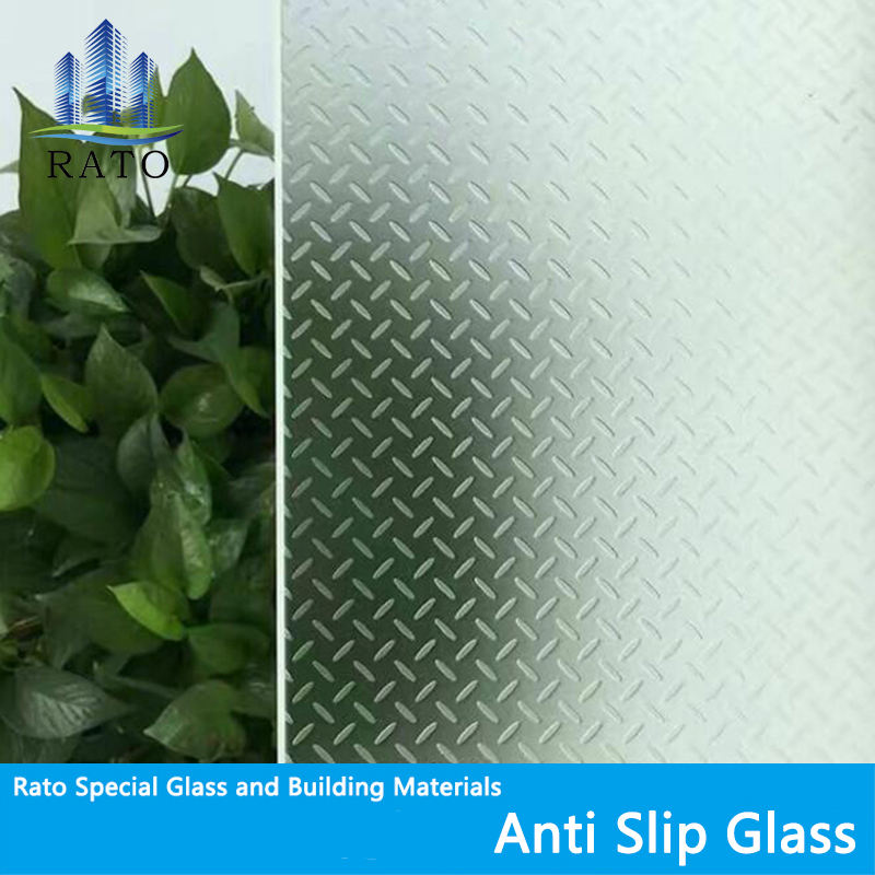 أرضيات زجاجية مغلفة / زجاج مضاد للانزلاق / زجاج دوبونت Sgp / مع أفضل جودة للدرج الزجاجي والأرضية