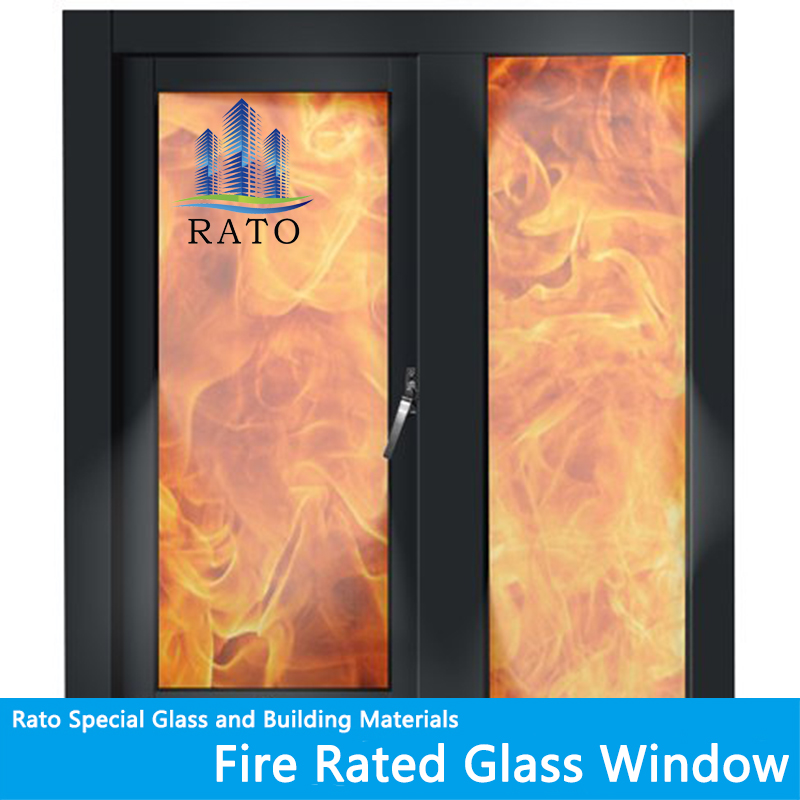 نافذة ذكية آمنة صحية آمنة من سبائك الألومنيوم مقاومة للحريق مع شاشة ذبابة فولاذية